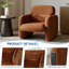 Ensemble de 2 chaises d'appoint modernes en chenille, fauteuils de lecture pour animaux de compagnie avec support lombaire ergonomique et structure en bois massif, capacité de 330 lb-132212210