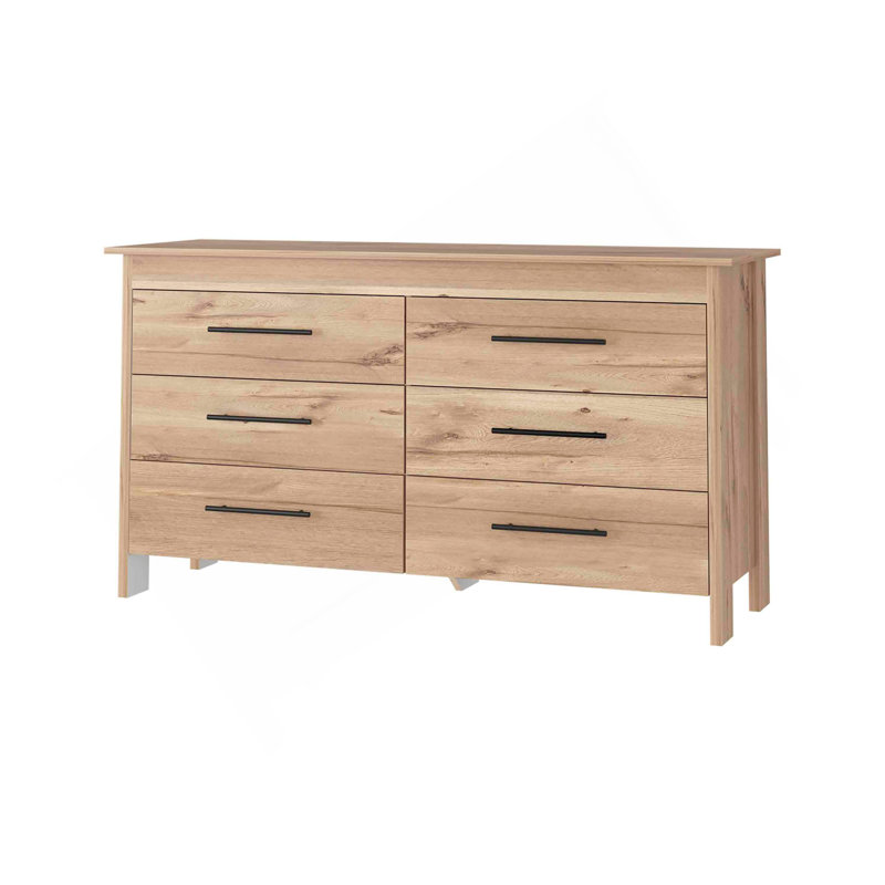 Commode double à six tiroirs Luxor, Multi-couleur