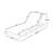 2/3 FOLDABLE ACACIA WOOD LOUNGE CHAIR WITH ADJUSTABLE BACKREST, TEAK FINISH UNCUSHIONED, FOR BACKYARD POOL GARDEN PATIO