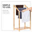 Porte-serviettes sur pied en bambou