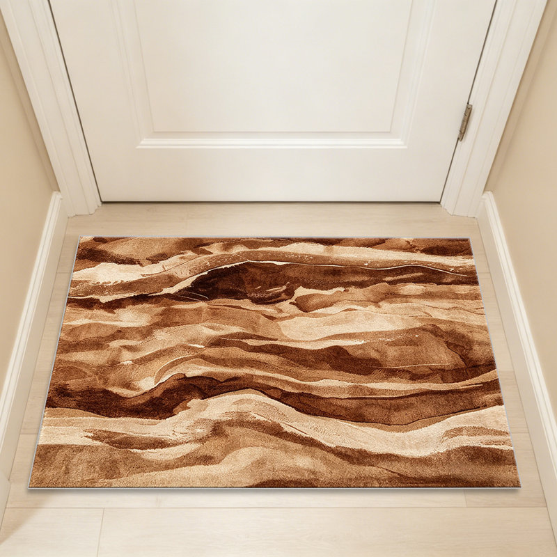 Desert Abstract carpet-easy to clean, machine-washable, soft and comfortable; suitable for door mats, kitchens, living rooms, bedrooms, corridors, and laundry areas. Easy to clean, durable carpet for home decoration.