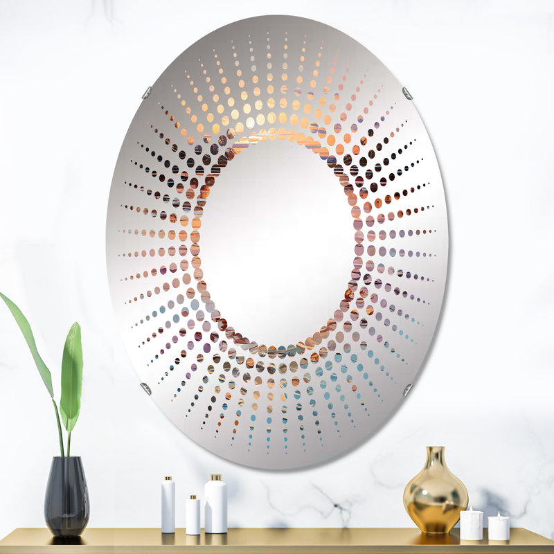 Miroir décoratif Sunset Tranquil Ripples II - Starburst-MIR114534-Ovale, 35,4 po x 23,6 po