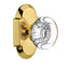 Cottage Plate with Round Clear Crystal Door Knob-1842435638-1740015642-1740015640