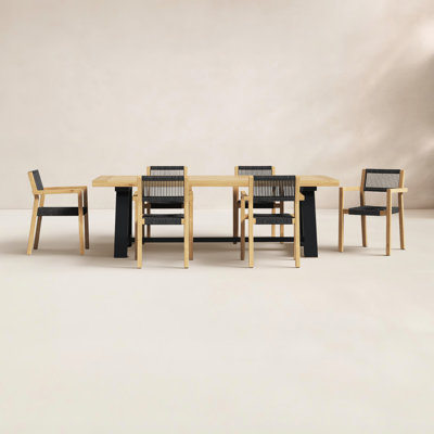 Morones 95" Patio Dining Set