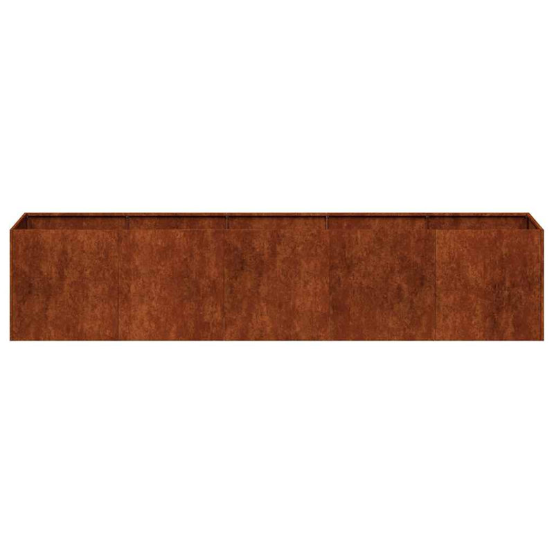 vidaXL Planter Rusty Weathering Steel Large Durable Planter, 15.7" H x 78.7" W x 15.7" D