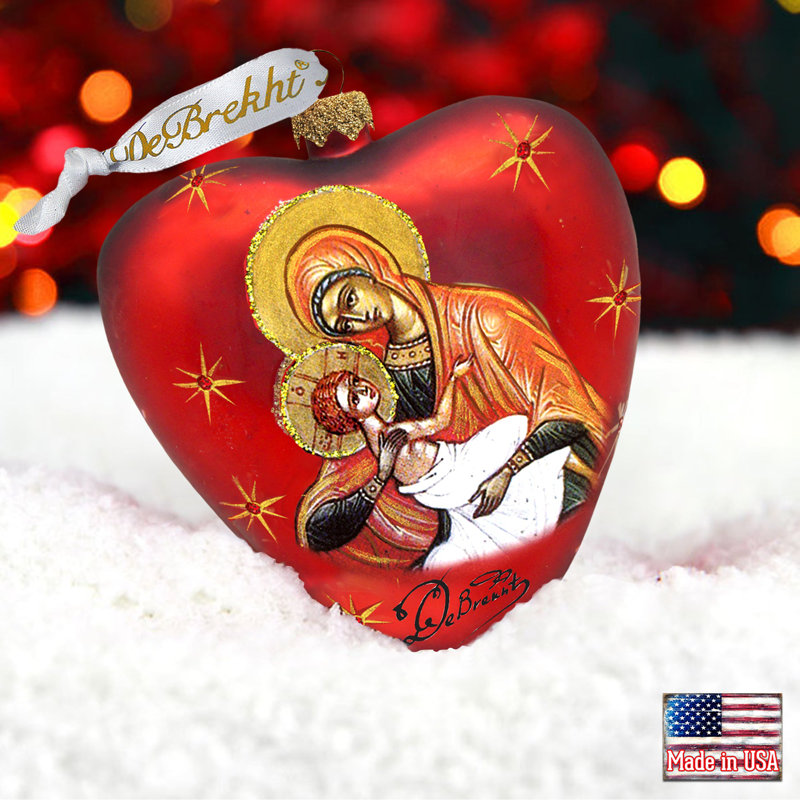 Holiday Splendor 3.5'' Handmade Glass Animals Holiday Shaped Ornament