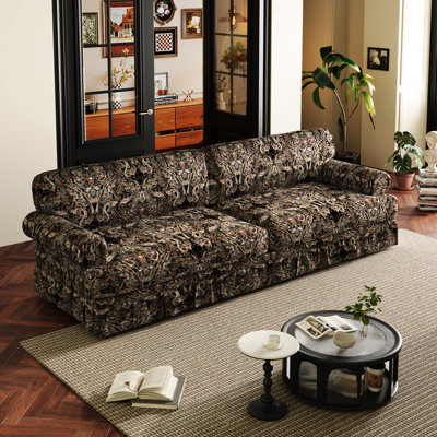 Canapés à compression, 3 ou 4 places, tissu Oxford, accoudoirs arrondis modernes pour la maison