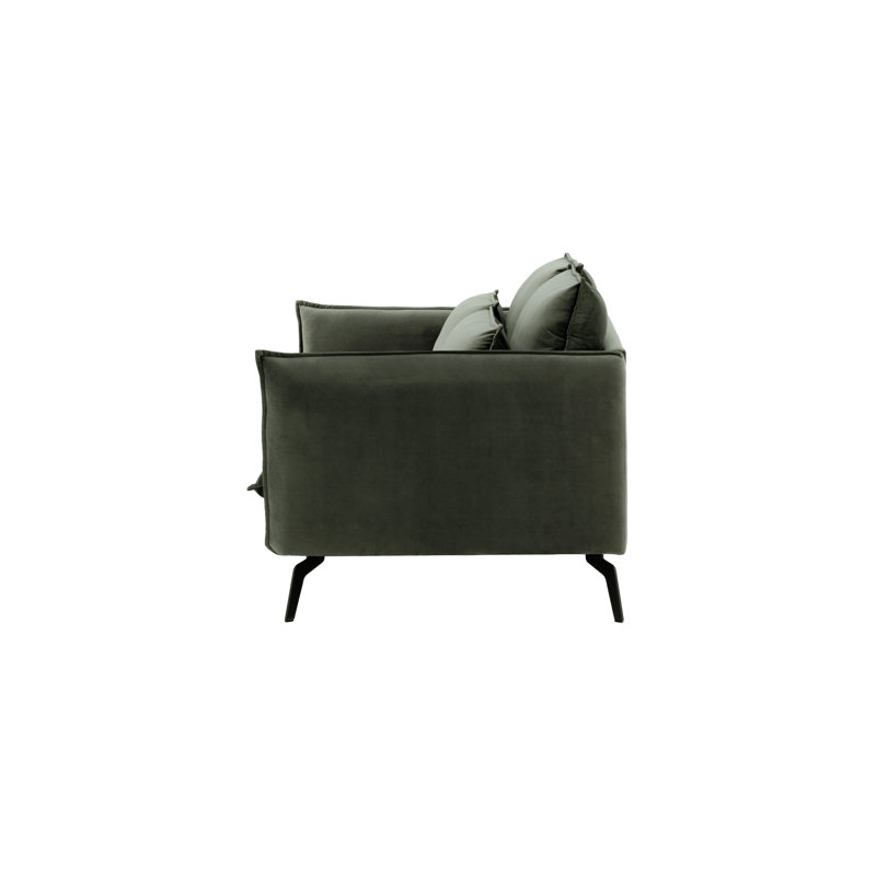 Fauske 2 Seater Sofa, 95cm H x 171cm W x 98cm D, Graphite
