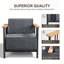 Ensemble de conversation moderne pour 7 personnes avec 4 fauteuils Coan-707262729