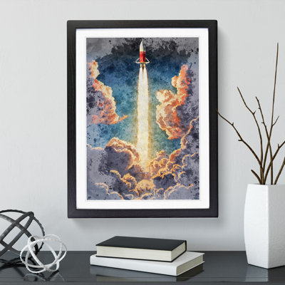 Spaceship Rocket No.3 - Single Picture Frame Painting