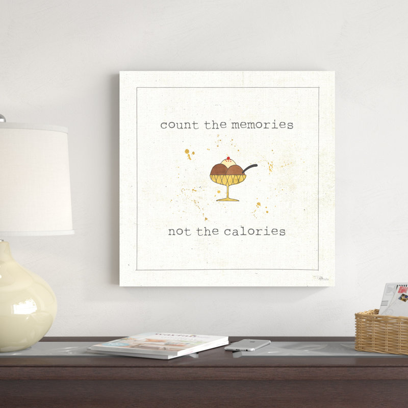 "Calorie Cuties VI" par Pela Studio - art textuel sur toile tendue, H 20 po x l 20 po