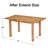 Extendable Solid Wood Rectangle Dining Table-129240760