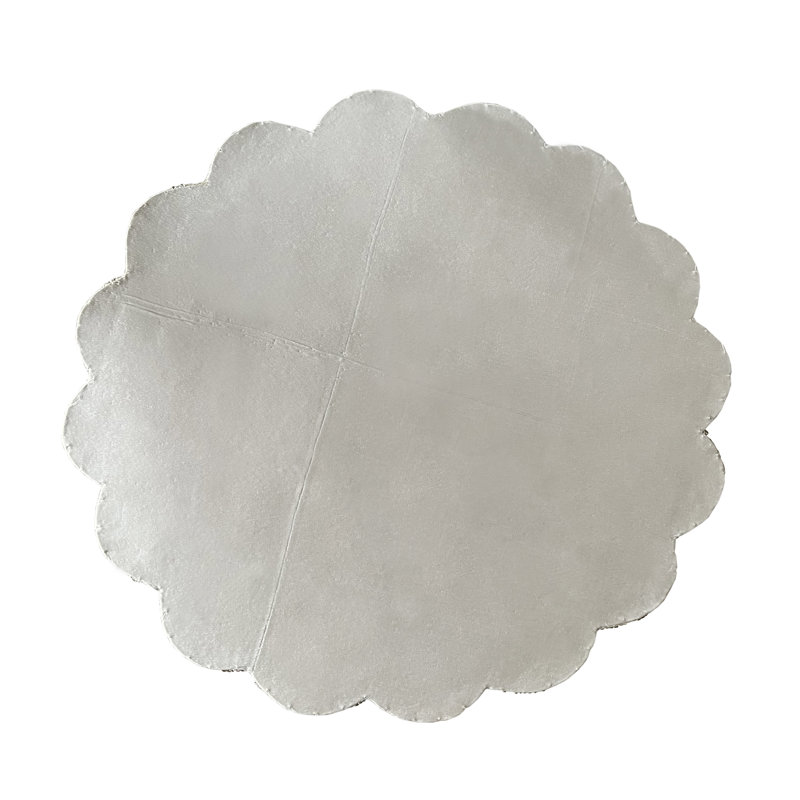 Liza 14" Beaded Placemats Scallop, Silver
