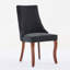 Chaise de salle à manger rembourrée haut de gamme à dossier haut avec pieds en bois massif (lot de 2)-1235107583-1235107579-1235107581