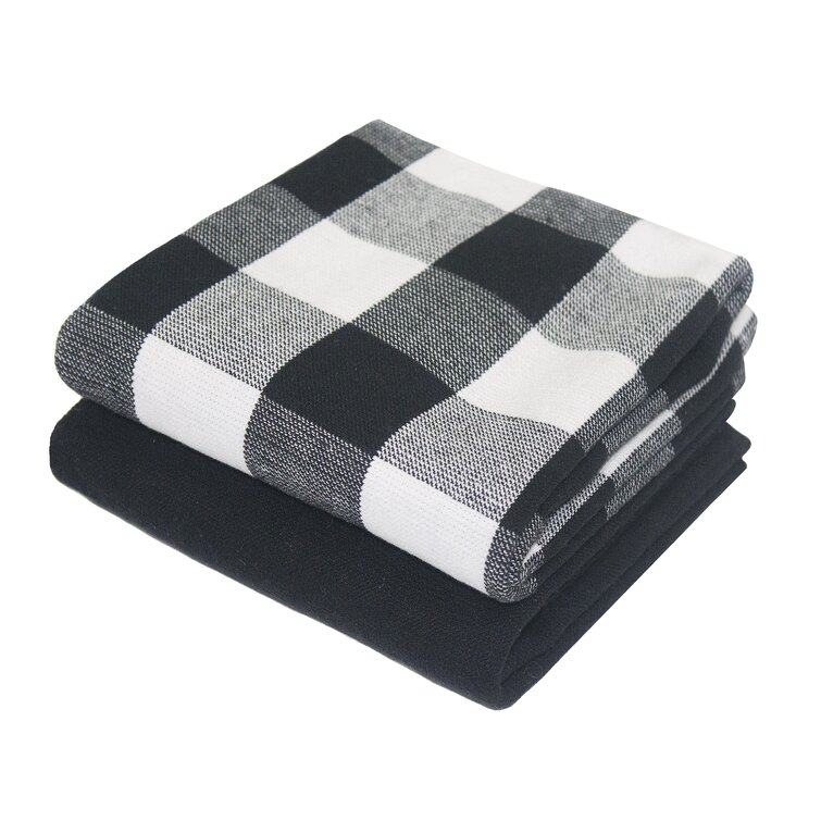 Gracie Oaks Terry Towels Plaid Ripple Dish Cloth