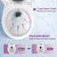 Toilette allongée une pièce (siège inclus)