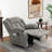 Latitude Run® Swivel Rocker Recliner Chair with Massage and Heat-1546445541