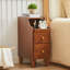 Table de bout en bois massif avec rangement-2045098551