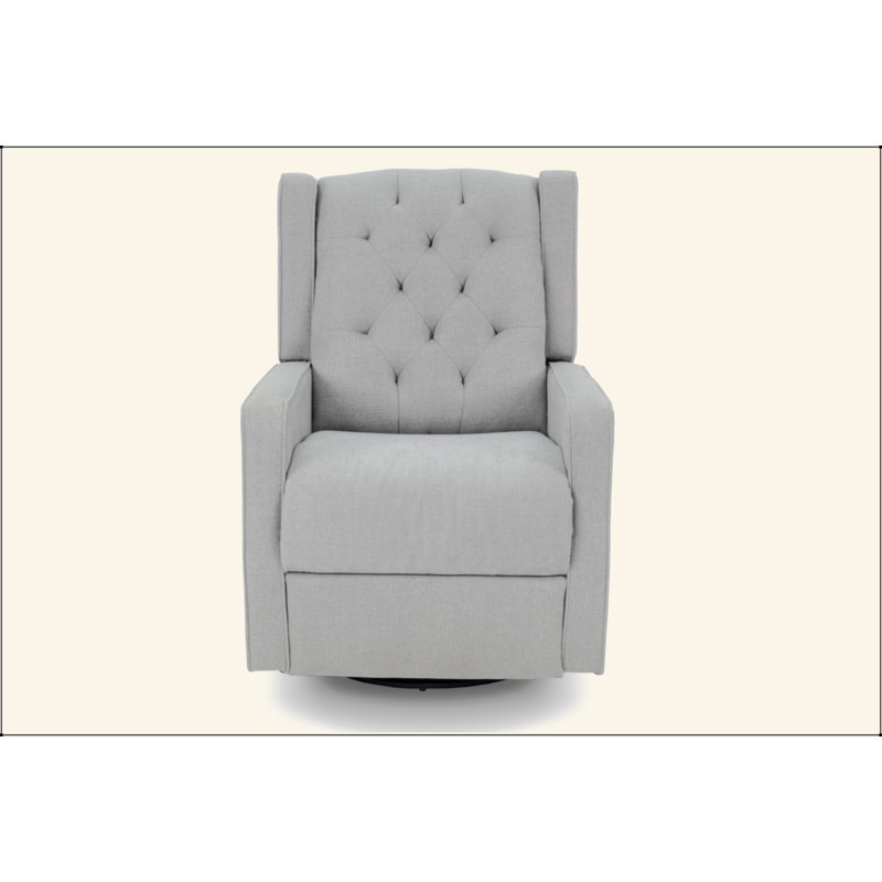 Swivel Glider Recliner, Light Gray