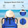 5-Position Adjustable Backpack Beach Chair Folding Lounge Chair with Pillow and Storage Bag
