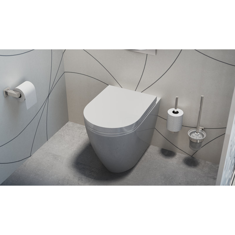 Wall Mounted Toilet Paper Holder, Polished Stainless Steel