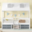 Structure de lit simple en bois, blanc