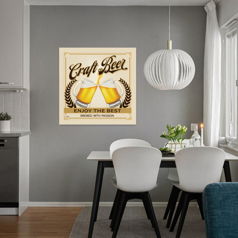 Craft Beer Enjoy The Contemporary Art, H 32 po x l 32 po