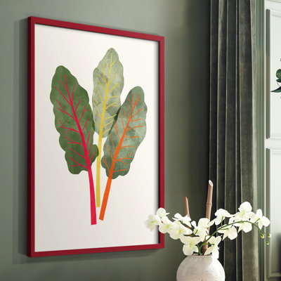 Organic Veg V Framed Print - Solid Wood