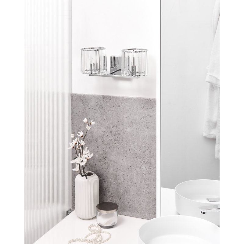 Iron Armed Sconce, Chrome