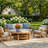 Finola Round Teak Outdoor Coffee Table , 40'' in. W 40'' in. D
