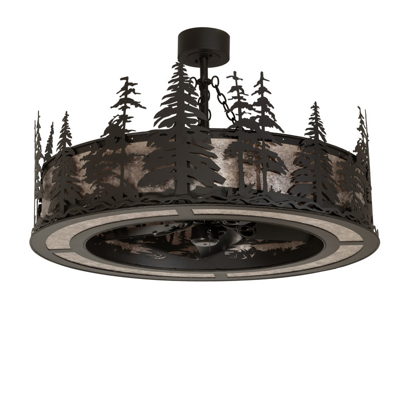 45" Wide Tall Pines Chandel-Air, 10.5" H x 25" W x 25" D, Oil Rubbed Bronze