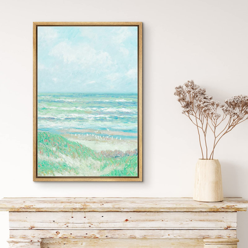 Coastal Beach Emerald Green Teal Ocean Sea Beach sur, Naturel, H 24 po x l 16 po
