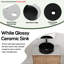 Meuble-lavabo double 72 po avec lavabo en céramique