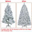 Annilee Unlit Flocked Artificial Christmas Tree-1228398562