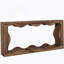 Console de style maison de campagne 63 pouces avec rangement, station de rangement pour canapé d'entrée étroite, design festonné ondulé élégant pour les intérieurs modernes, brun-210754706-210754732