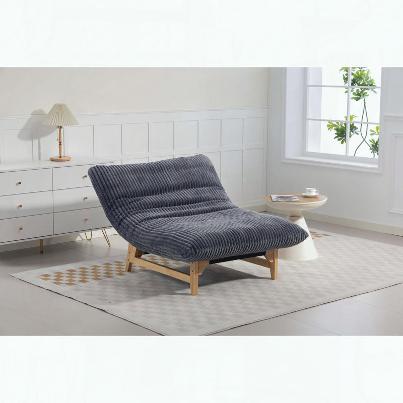 Fauteuil à billes - Velours côtelé - Éponge haute densité - ergonomique, Gris foncé