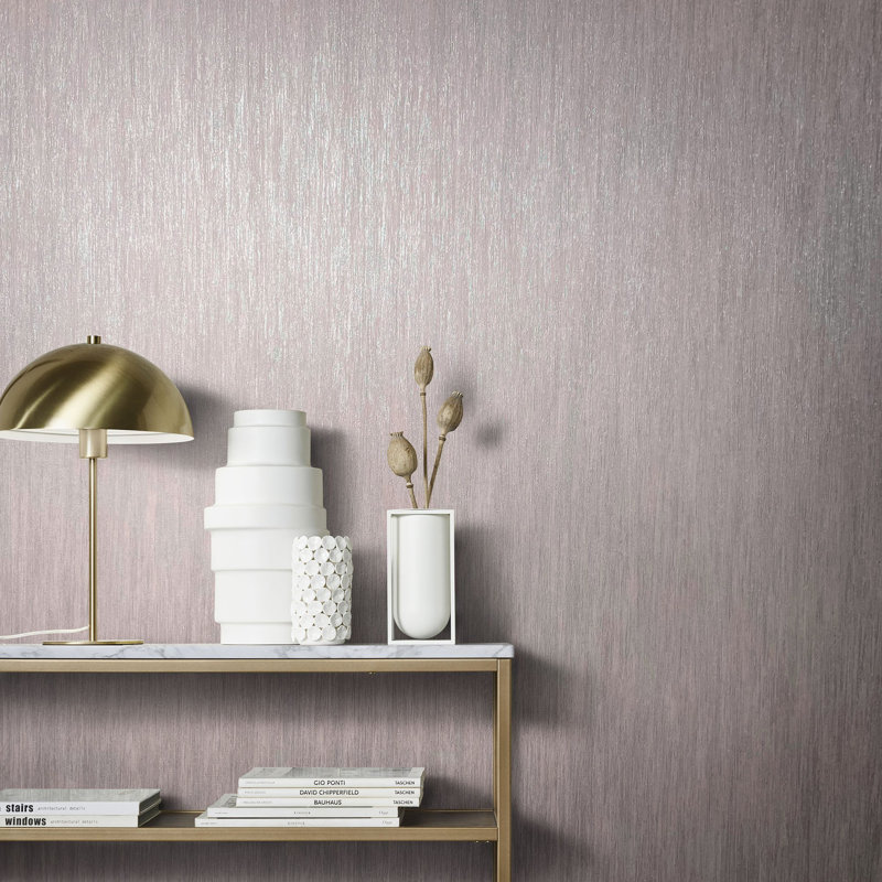 Evelina 10.05m x 70cm Textured Wallpaper Roll, Pik
