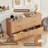 Modern Fluted Drawer Dresser, Wood Chest of Drawers with Metal Handles & Legs, Storage Organizer-1495326734