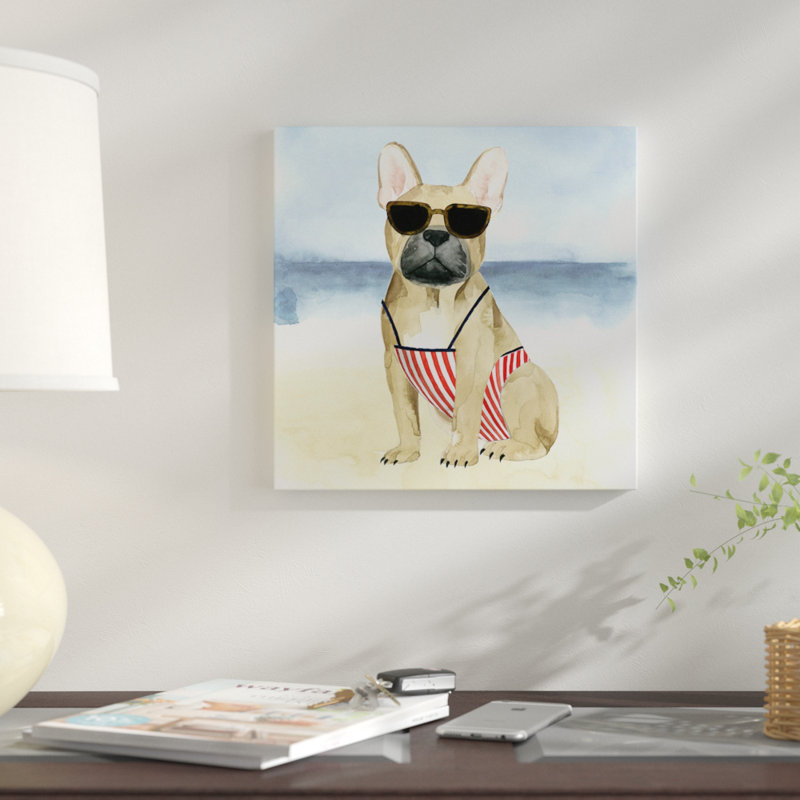 « hot dog i », impression sur toile, H 26 po x l 26 po x P 1,5 po, Toile tendue, Pas de tapis