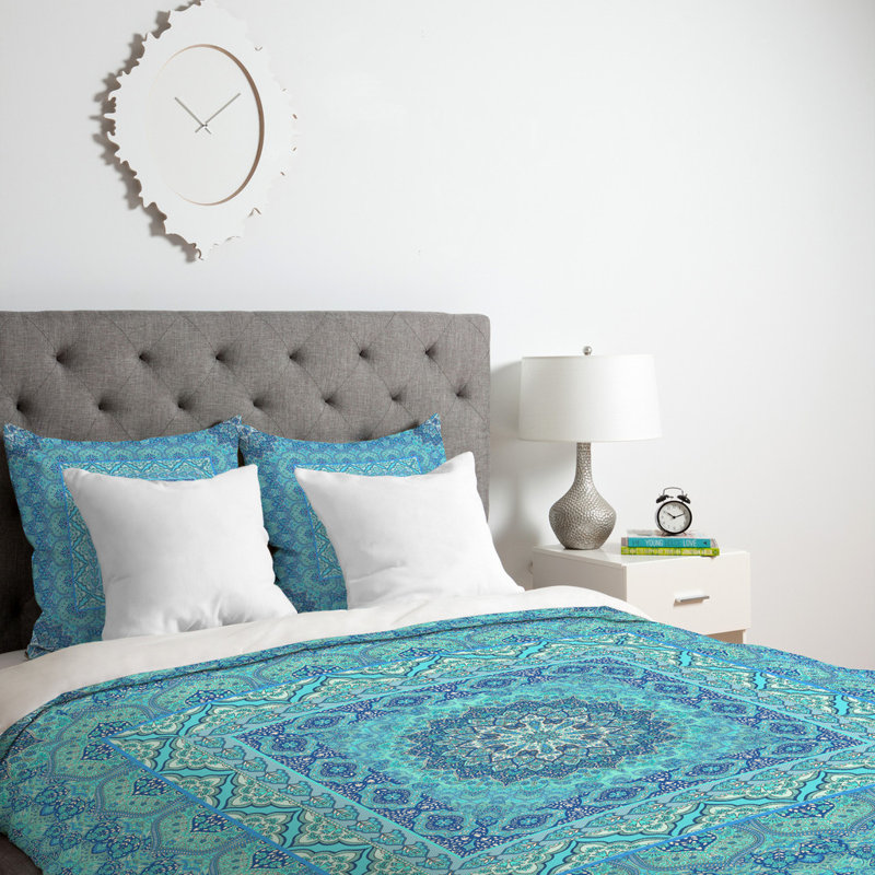 Aimee St Hill Polyester Geometric Shapes Duvet Cover, Blue, Twin Duvet Cover