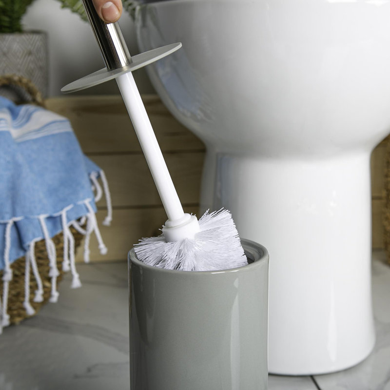 Harbour Housewares - Ceramic Toilet Brush, Grey