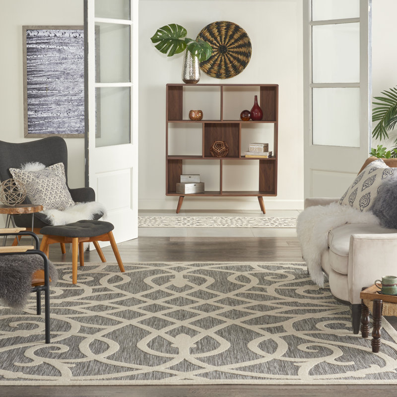 Tapis gris Therese, Rectangle 2 pi 2 po x 3 pi 9 po