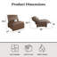 Fauteuil inclinable électrique Callum, cacao, similicuir-1619504535