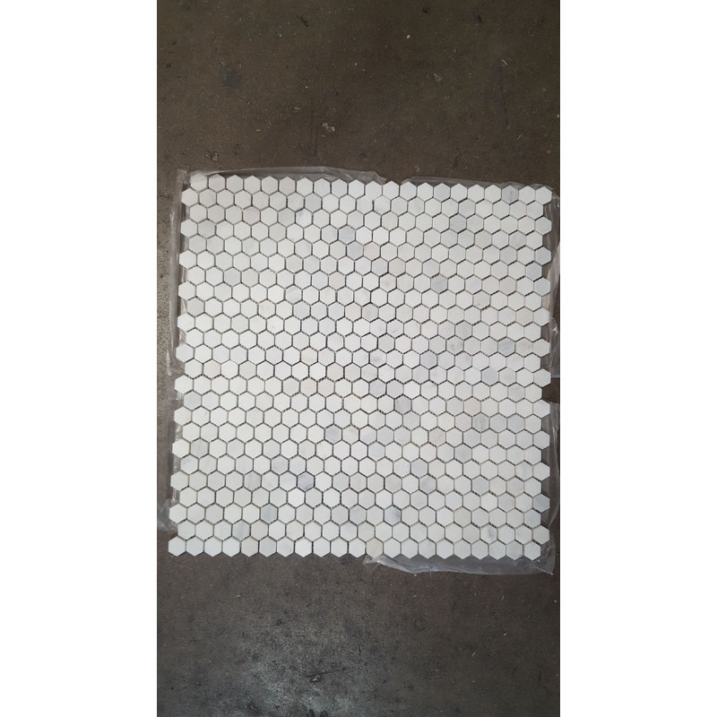 Carreau de mosaïque de marbre et de nid d'abeille en marbre 1 po x 1 po
