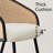Cianne 4 - Person Dining Table Sets With 52'' Round Table & 4 Upholstered Boucle Armchairs