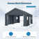 13 Ft. W X 24 Ft. D Galvanized Steel Storage Canopy