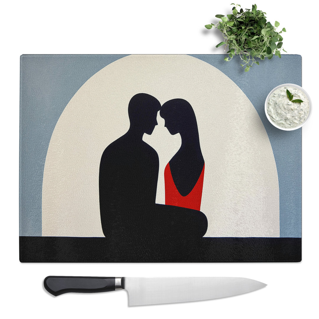 Lovers Minimalism  Glass Chopping Board