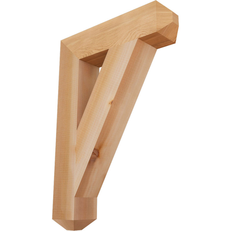 Support pour artisan traditionnel, H 26 po x l 3,5 po x P 18 po, Cèdre rouge de l'Ouest (lisse)