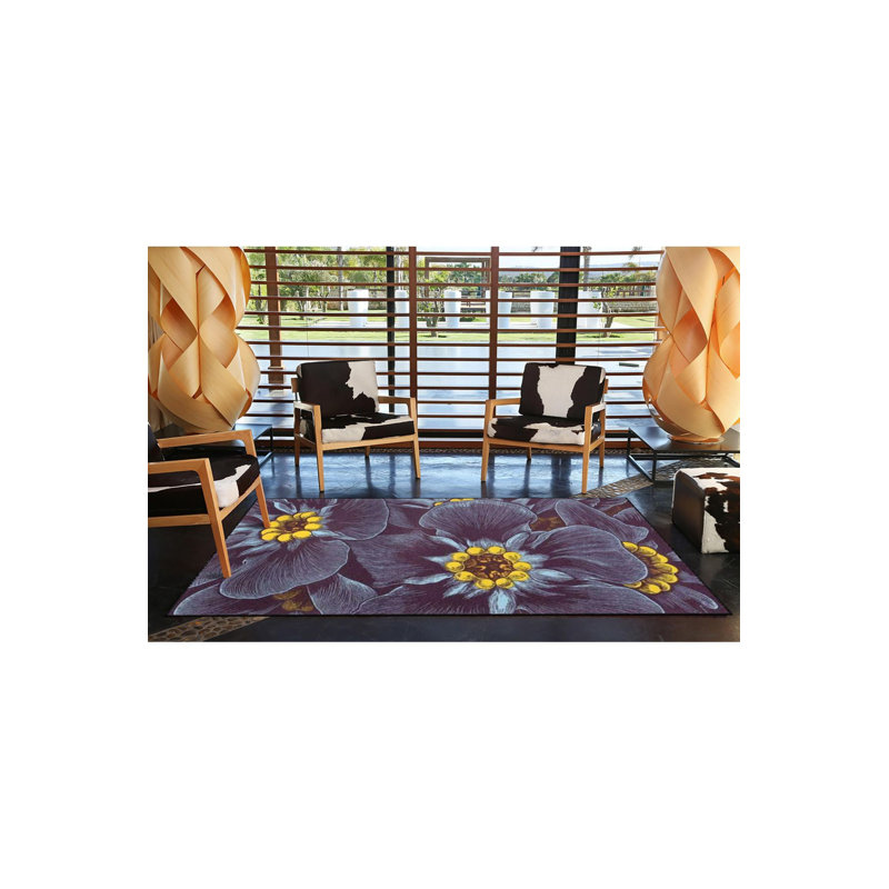 Tapis décoratif lavable à la machine Forest, Sous-tapis rectangulaire 2 pi 6 po x 4 pi 11 po