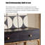 Console de luxe moderne avec pieds en métal doré texturé